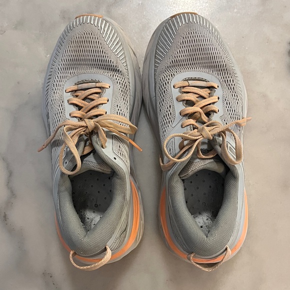 Hoka One One Bondi 7 Women's Athletic Work Running Shoes Sneakers - Picture 5 of 9